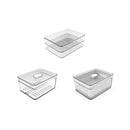Kit de Organizadores de Geladeira Ou 3 Unidades 2,2L Linha Clear Fresh