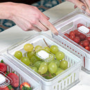 Kit de Organizadores de Geladeira Ou 3 Unidades 2,2L Linha Clear Fresh